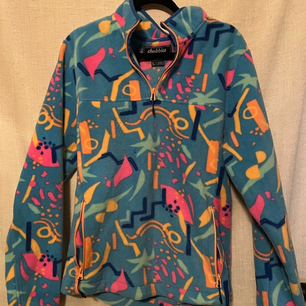 Chubbies Multicolor Fleece Pullover Size L